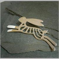 Leaping Hare Brooch
