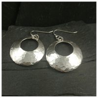 hammered earrings